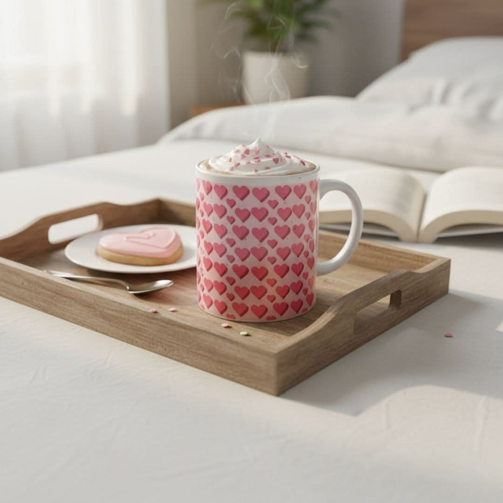 Heart Pattern Mug
